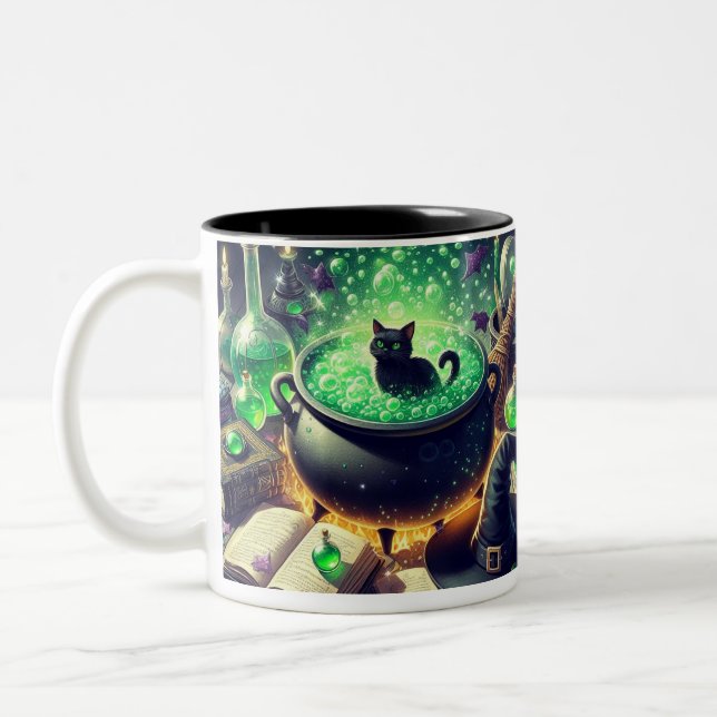 Taza Bicolor Mugre de café de Halloween (Izquierda)