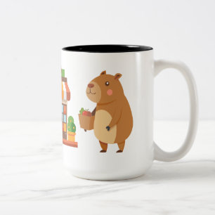 Taza Bicolor Mugre de capibara adorable