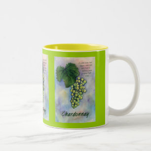Taza Bicolor Mugre de descripción y uvas de vino de Chardonnay