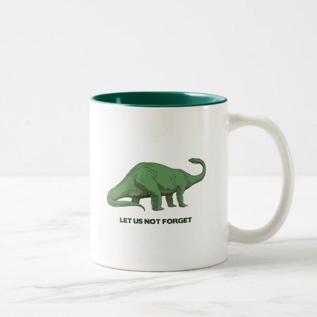 Taza Bicolor mugre de dinosaurio (Derecha)