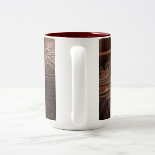 Taza Bicolor Mugre de diseño nativo americano