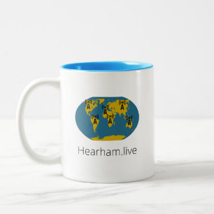 Taza Bicolor Mugre de fans de Hearham.