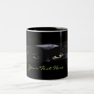 Taza Bicolor Mugre de gato negro