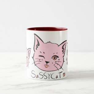 Taza Bicolor Mugre de gato suave