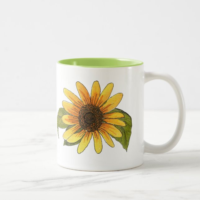 Taza Bicolor Mugre de girasol (Derecha)