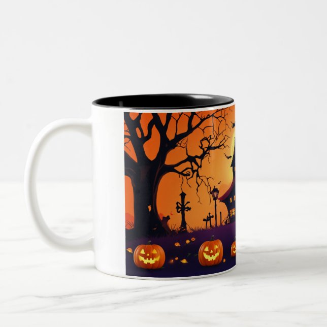 Taza Bicolor Mugre de Halloween (Izquierda)