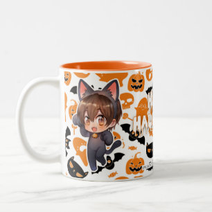 Taza Bicolor Mugre de Halloween