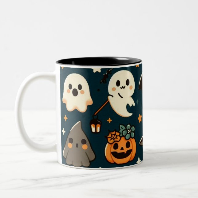 Taza Bicolor mugre de halloween (Izquierda)