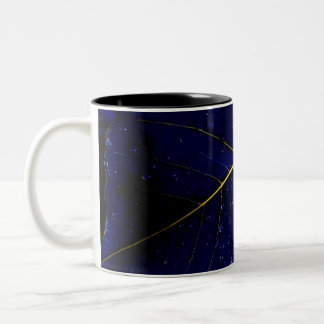 Taza Bicolor Mugre de hoja azul