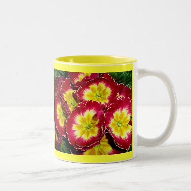 Taza Bicolor Mugre de la rosa roja (Derecha)