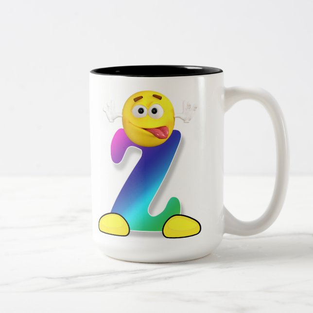 Taza Bicolor Mugre de letra (Derecha)