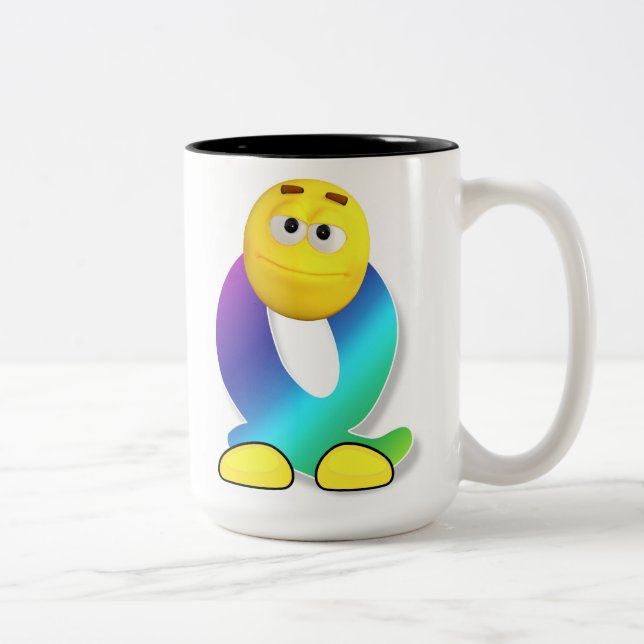 Taza Bicolor Mugre de letra (Derecha)