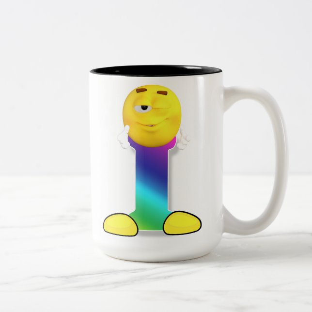 Taza Bicolor Mugre de letra (Derecha)