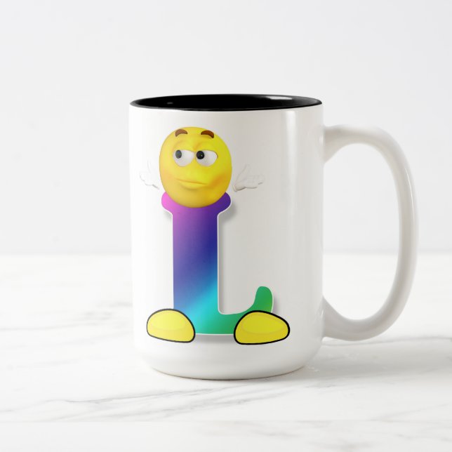 Taza Bicolor Mugre de letra (Derecha)