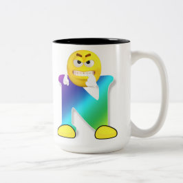 Taza Bicolor Mugre de letra