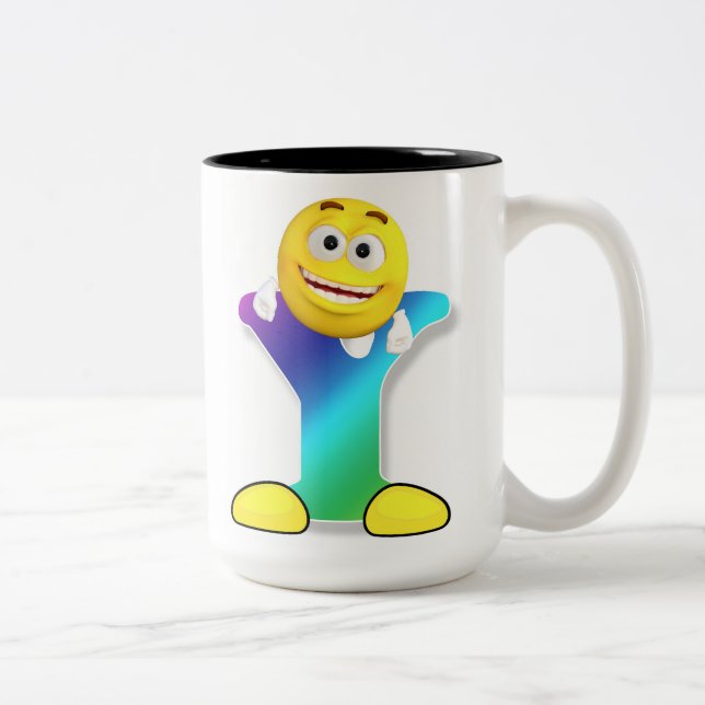 Taza Bicolor Mugre de letra (Derecha)