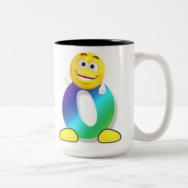 Taza Bicolor Mugre de letra (Derecha)