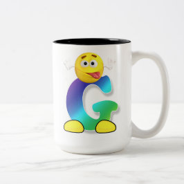 Taza Bicolor Mugre de letra