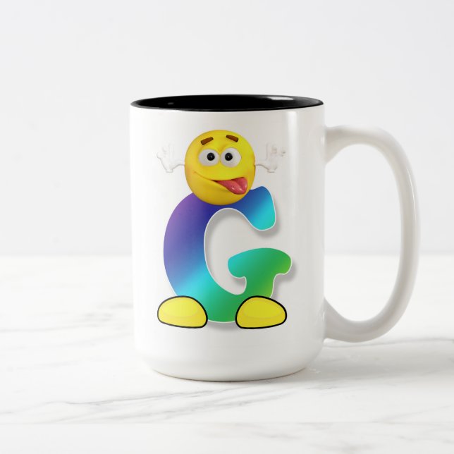 Taza Bicolor Mugre de letra (Derecha)
