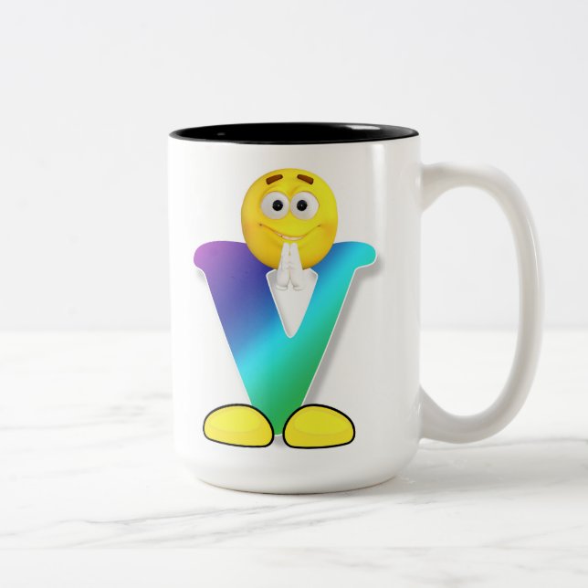 Taza Bicolor Mugre de letra (Derecha)
