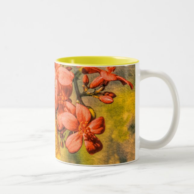 Taza Bicolor Mugre de mariposa de azufre amarillo pequeño (Derecha)