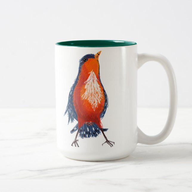 Taza Bicolor Mugre de pájaro (Derecha)