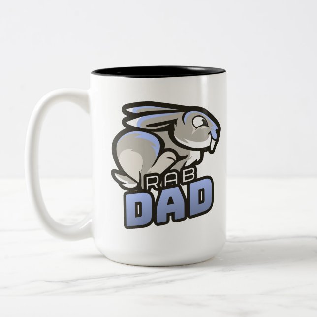 Taza Bicolor Mugre de papá conejo (Izquierda)
