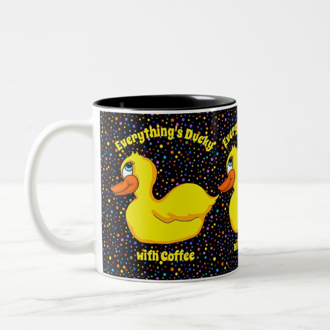 Taza Bicolor Mugre de pato amarillo (Izquierda)