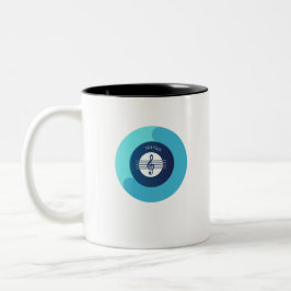 Taza Bicolor Mugre de Solfege