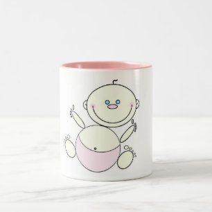 Taza Bicolor Mugre del bebé feliz