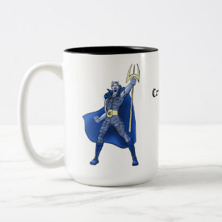 Taza Bicolor Mugre del diablo azul
