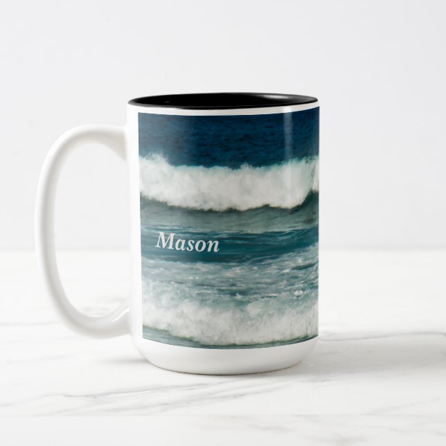 Taza Bicolor Mugre del Mar Caribe (Izquierda)