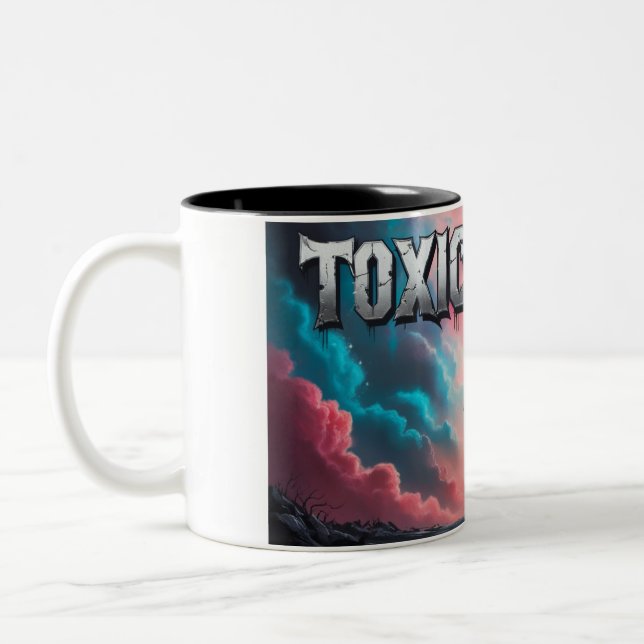 Taza Bicolor Mugre del mundo tóxica (Izquierda)