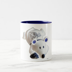 Taza Bicolor Mugre del ratón afortunado