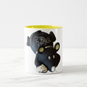 Taza Bicolor Mugre del ratón afortunado