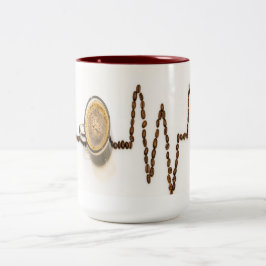 Taza Bicolor Mugre en el diagrama del hart del café