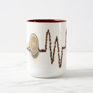 Taza Bicolor Mugre en el diagrama del hart del café