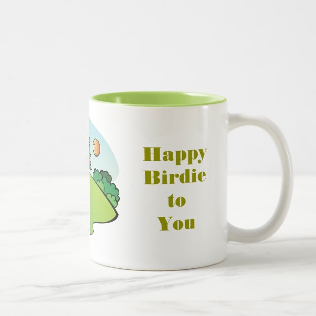 Taza Bicolor Mugre feliz de birdie. (Derecha)