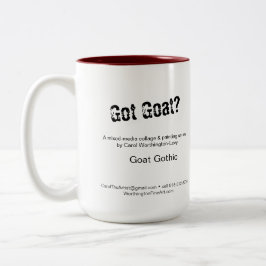 Taza Bicolor Mugre gótica - cabras divertidas con cada taza!