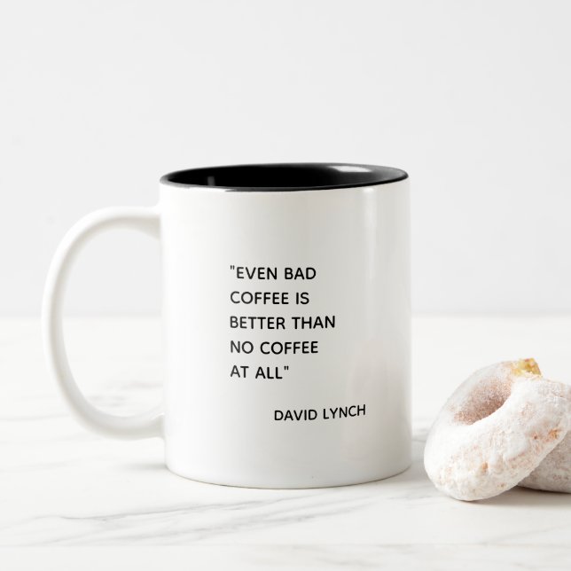 Taza Bicolor Mugre mala del café (Con donut)
