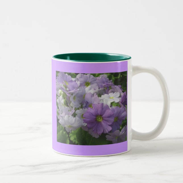 Taza Bicolor Mugre morada blanca (Derecha)