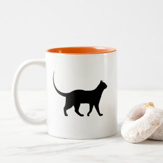 Taza Bicolor Mugre negra de gato