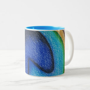 Taza Bicolor Mugre pavo