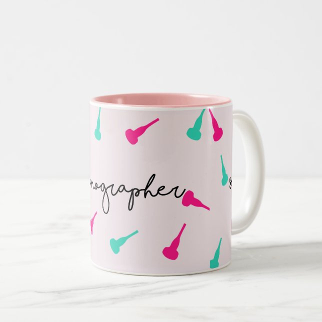 Taza Bicolor Mugre sonógrafa (Anverso derecho)