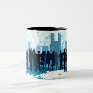 Taza Bicolor Mugre viviente en la ciudad