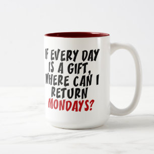 Taza Bicolor Mugs de lunes