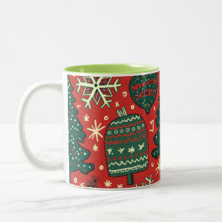 Taza Bicolor Mugs de navidades (Editar)