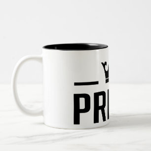 Taza Bicolor Mugs de príncipe y princesa