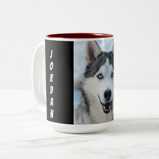 Taza Bicolor Mugs de retrato de Mascota Adorable