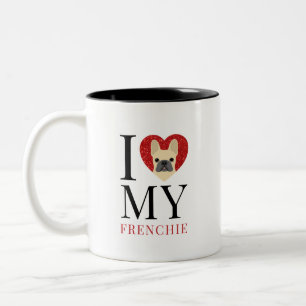 Taza Bicolor Mugs del Bulldog francés